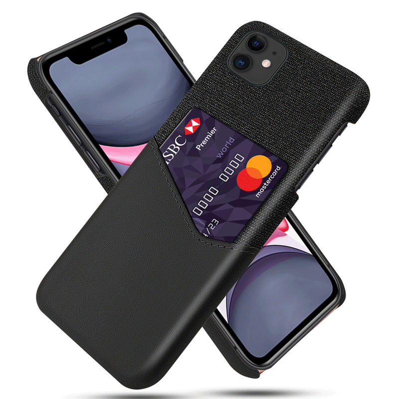 Bakeey Luxury PU Leather Cloth with Card Slot Shockproof Anti-scratch Protective Case for iPhone 11 5.8 inch