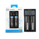 Eizfan C2 2 Slots USB Battery Charger LED Display Screen Charger For AAA Rechargeable Battery