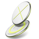 FLOVEME LED Indicator Super Slim Qi Wireless Charger Charging Pad For iPhone X 8 8Plus S9+ S8