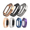 Mijobs Classic Three-bead Wristband Replacement Metal Watch Band for Xiaomi mi band 2 Smart Watch