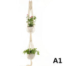 Flower Pot Holder Macrame Plant Hanger Hanging Planter Basket Jute Braided Rope Decorations