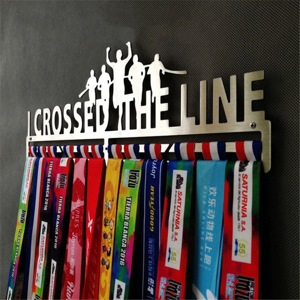 36 Medals Metal Steel Running Medal Stand Display Rack Decorations for Running Swim Bike Competition