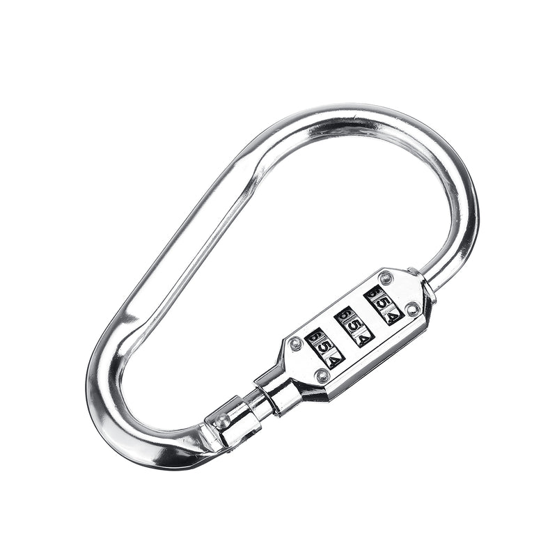 3 Digit Combination Motorcycle Helmet Lock Bicycle Bag Suitcase Padlock Carabiner Security Alloy Locks