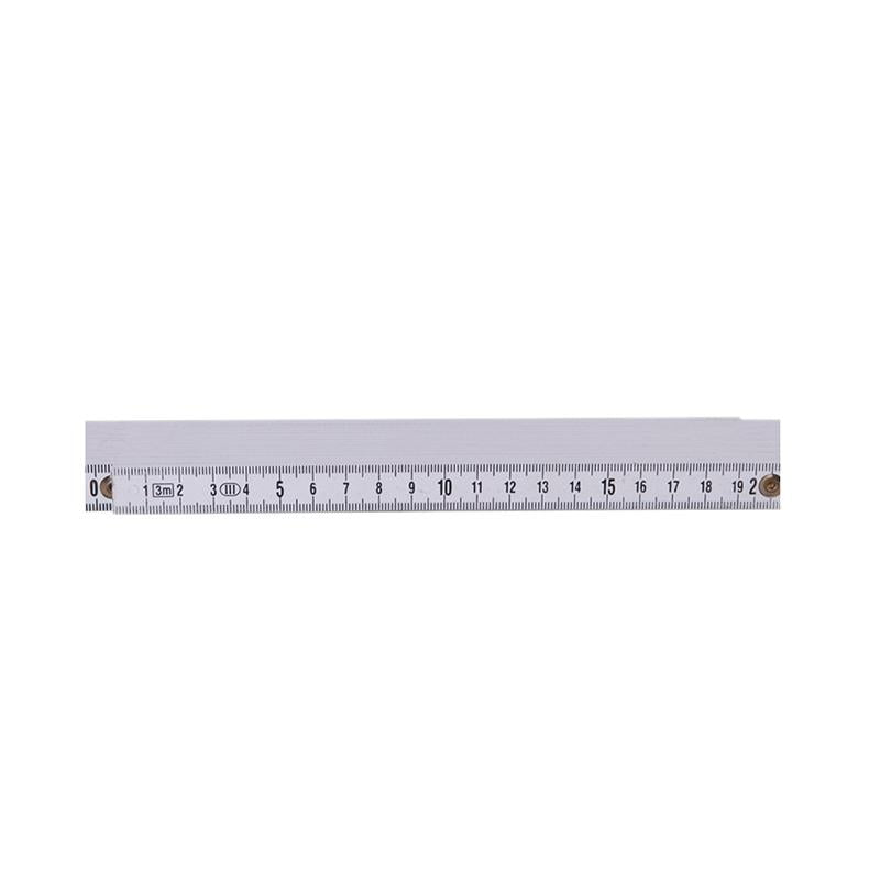 TP 2M Plastic Folding Ruler Straight Ruler Double Scale 10 Locking Joints 200cm Portable Carpenter Measuring Tools