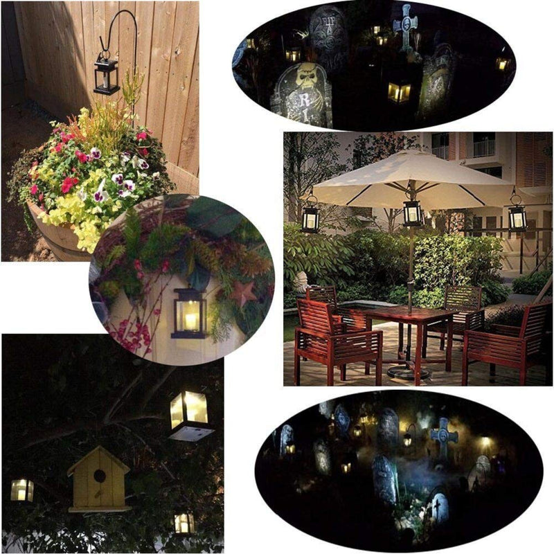 Solar Power Clip Lamp Hanging Led Umbrella Light Lawn Path Landscape Garden