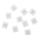 1 Set5050 4Pin 10MM RGB LED Strip Light Connector Includes More Parts Fixed Clips Screws for DIY