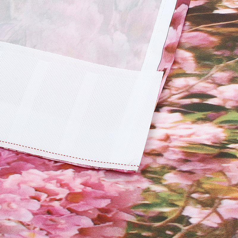 2 Panels/set Anti-UV Blackout Window Curtains 3D Effect Print Thermal Drapes