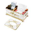Retro Tissue Box Acrylic Paper Napkin Box Case Cover Phone Holders Organizer