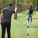 Light-Up Ladder Ball Toss Set with 8 Balls Outdoor Backyard Lawn Toss Toys