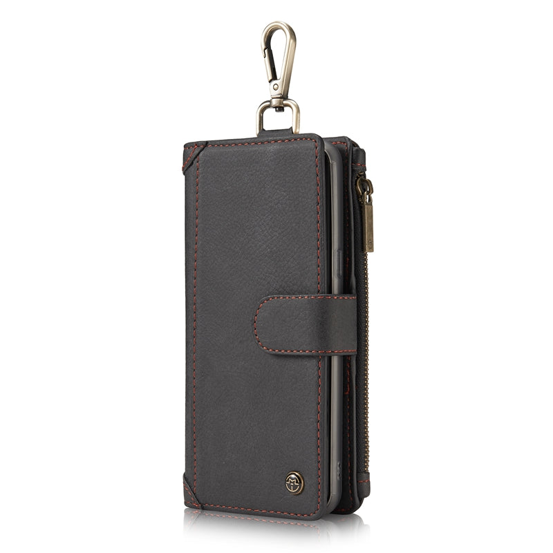CaseMe PU Leather Multifunctional Detachable Zipper Wallet Hook Case For Samsung Galaxy S8