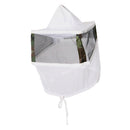 Protective Veil Hat Beekeeping Smock Equipment with Elastic Design White