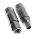 Pack of 4pcs Pneumatic Air Quick Connectors, Stainless Steel Coupling Adapter Threaded Couplers