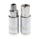Pack of 4pcs Pneumatic Air Quick Connectors, Stainless Steel Coupling Adapter Threaded Couplers
