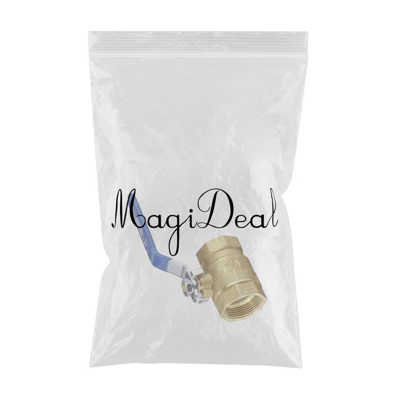 1'' Full Port Ball Valve with Blue Vinyl Handle NPT Female for Water Gas Air