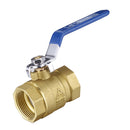 1'' Full Port Ball Valve with Blue Vinyl Handle NPT Female for Water Gas Air