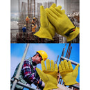 Leather Work Gloves Motorcycle DIY Yardwork Construction S