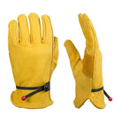 Cowhide Work Gloves Motorcycle DIY Yardwork Construction L