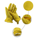 Cowhide Work Gloves Motorcycle DIY Yardwork Construction L