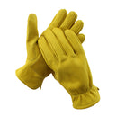 Protective Labor Gloves Leather Work Gloves Safety Yardwork Construction L