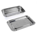 Stainless Steel Instrument Storage Box Tools Surgical Medical Veterinary Compact Size Easy to Carry