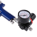 Pneumatic Spray Gun HVLP Gravity Feed Air Sprayer With Regulator 1mm Nozzle