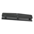 12-sheet Hole Puncher Round 3-Hole Binding Manual Drilling Machine -Black