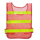 Adjustable Safety High Visibility Safety Vest, High Visibility Safety Vest With Reflective Strips -Red