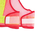 21-Inch Adjustable Safety Vest Reflective Jacket Security Waistcoat Vest Bands (Red)