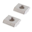 Pack of 20pcs M6 Tee Nuts Sliding Nut Blocks 40 Series Slots 7.8mm Nickel Plated Nuts