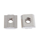 Pack of 20pcs M6 Tee Nuts Sliding Nut Blocks 40 Series Slots 7.8mm Nickel Plated Nuts