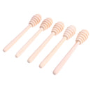 Set of 5pcs Wooden Honey Stirrer Sticks Wooden Honey Dippers Cooking Rods