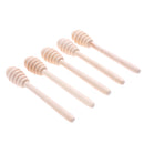 Set of 5pcs Wooden Honey Stirrer Sticks Wooden Honey Dippers Cooking Rods