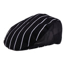 Baker Cap Cotton Bakery Hat Professional Catering Chef Cap Lines Pattern