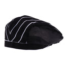 Baker Cap Cotton Bakery Hat Professional Catering Chef Cap Lines Pattern