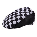 Baker Cap Cotton Bakery Hat Professional Catering Chef Cap Square Pattern