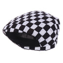 Baker Cap Cotton Bakery Hat Professional Catering Chef Cap Square Pattern
