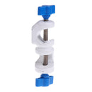 Stainless Steel 3.6 Inches Laboratory Stand Double Top Wire Clamp Holder Metal Grip Support Clip