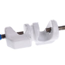 Stainless Steel 3.6 Inches Laboratory Stand Double Top Wire Clamp Holder Metal Grip Support Clip
