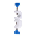 Stainless Steel 3.6 Inches Laboratory Stand Double Top Wire Clamp Holder Metal Grip Support Clip