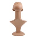 18'' Mannequin Head, Female PVC Mannequin Manikin Head Model Plastic Wigs Hair Glasses Display Holder