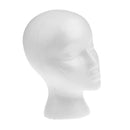 11-Inch Female Styrofoam Mannequin Manikin Head Model, Foam Wig Glasses Display Holder (White)