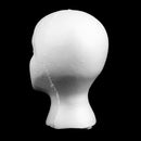 11-Inch Female Styrofoam Mannequin Manikin Head Model, Foam Wig Glasses Display Holder (White)
