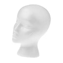 11-Inch Female Styrofoam Mannequin Manikin Head Model, Foam Wig Glasses Display Holder (White)