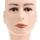 Mannequin Head, Male PVC Mannequin Manikin Head Model Plastic Wigs Hair Glasses Display Holder