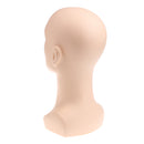 Mannequin Head, Male PVC Mannequin Manikin Head Model Plastic Wigs Hair Glasses Display Holder