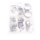 50 Pieces 8-38mm Adjustable Stainless Steel Worm Gear Hose Clamp Assortments