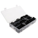 200 Pieces Nylon Screw Wire Clips R-type Cable Clamp Fasteners Tubing Clips