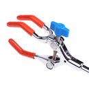 11-Inch Stainless Steel Experimental Dual Adjustable 3-Prong Extension Flask Clip Clamp For Lab Stand