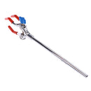 11-Inch Stainless Steel Experimental Dual Adjustable 3-Prong Extension Flask Clip Clamp For Lab Stand