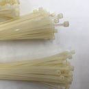 500 PCS Weather Resistant Zip Tie Nylon Cable Cord Strap Nail Screw 4*250mm